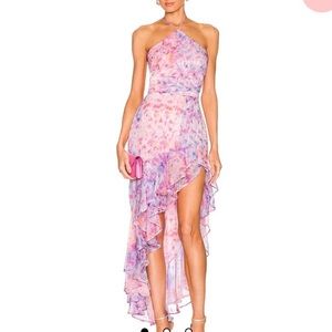 Amanda Uprichard x Revolve Carlina dress in Cotton Candy